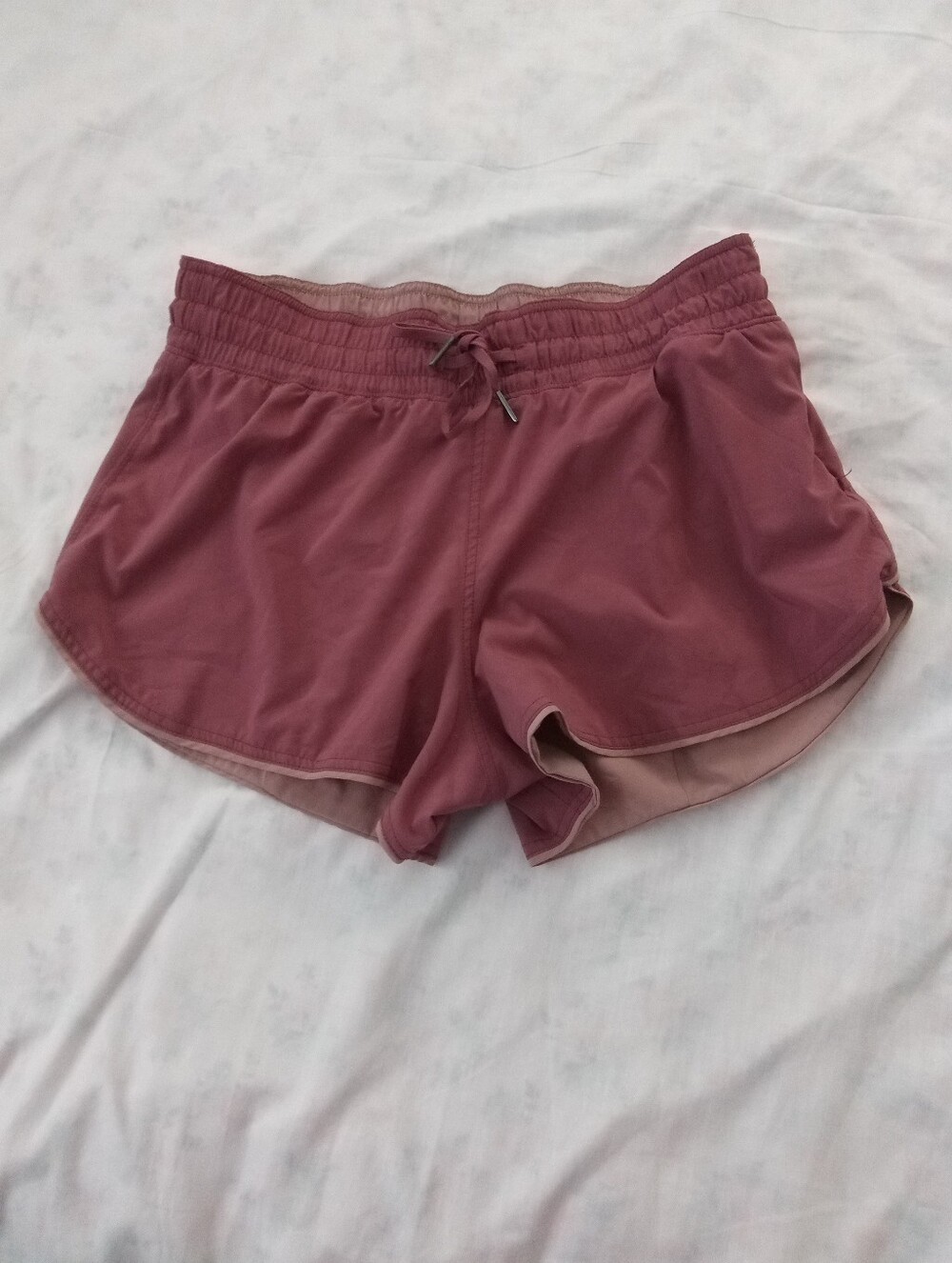 Lululemon Women's Running Shorts High Rise In Dusty Rose Size 10